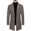 Men's Lapel Herringbone Slim-fit Coat