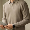 Men's High-end Business Casual Polo Collar Long-sleeved Sweater