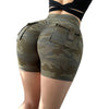 Summer Camouflage Workwear Pocket Fitness Shorts For Women