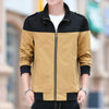 Men's Colour Stitching Stand-collar Jacket